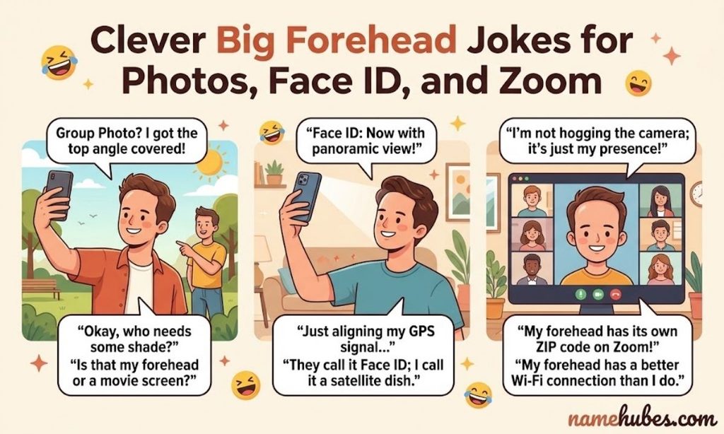 clever-big-forehead-jokes-for-photos-face-id-and-zoom