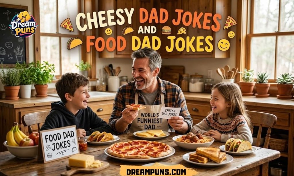 Cheesy Dad Jokes and Food Dad Jokes