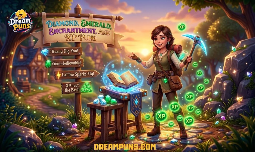 diamond-emerald-enchantment-xp-puns