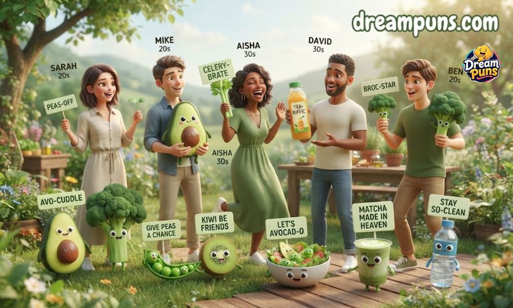 green-food-and-drink-puns