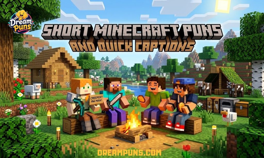 short-minecraft-puns-quick-captions