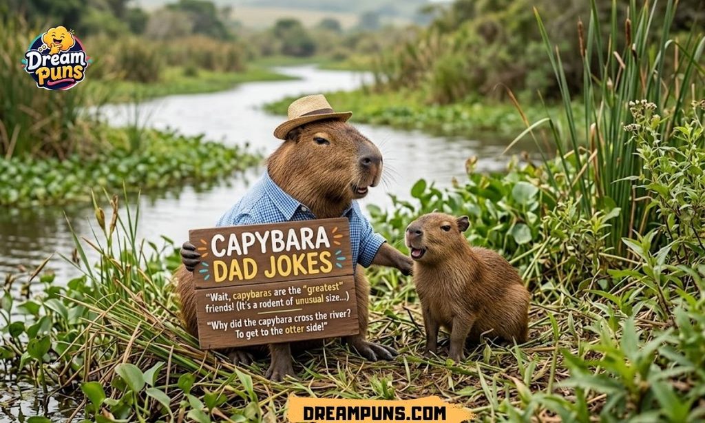  Capybara Dad Jokes