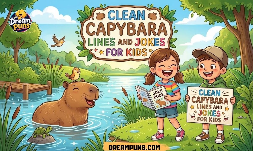 Clean Capybara Lines and Jokes for Kids