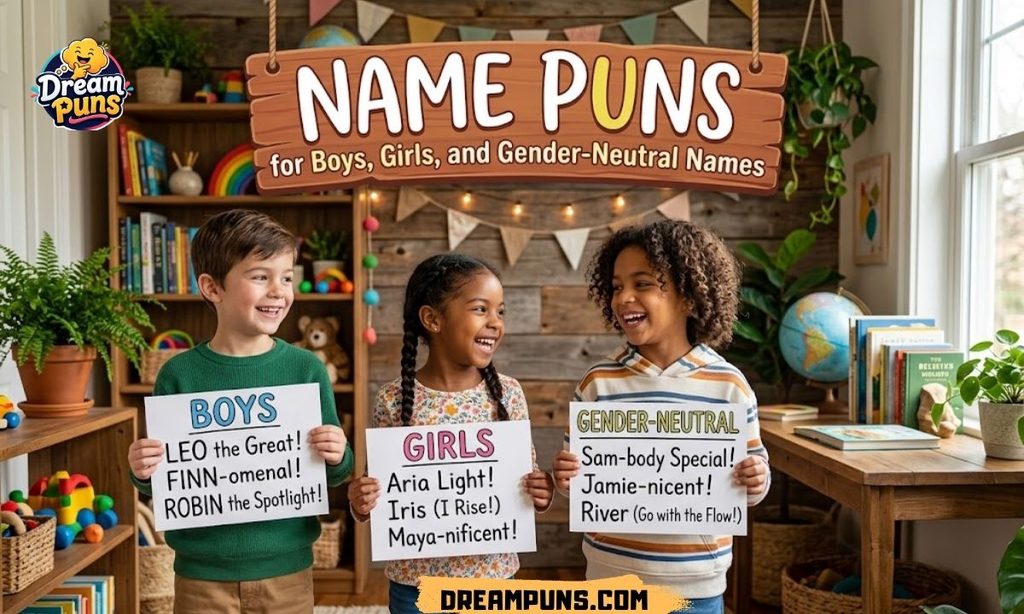 Name Puns for Boys, Girls, and Gender-Neutral Names