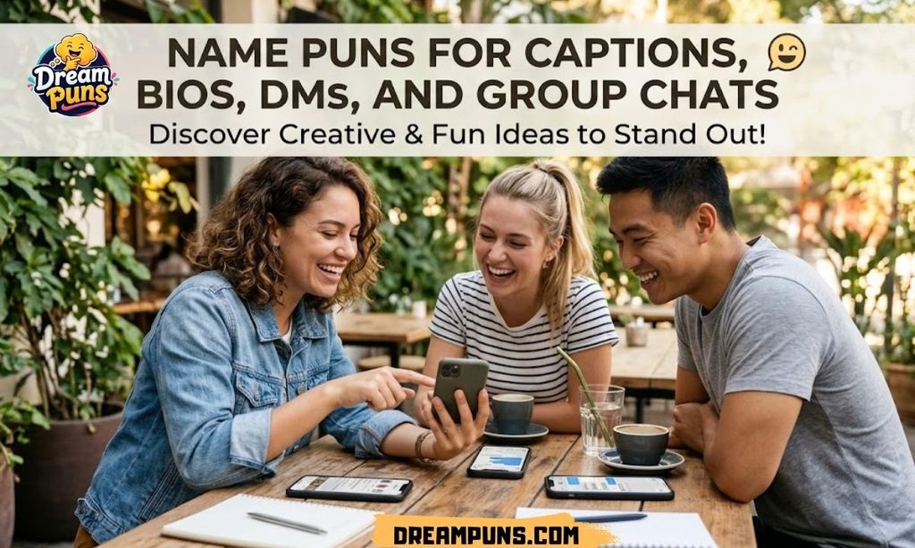  Name Puns for Captions, Bios, DMs, and Group Chats